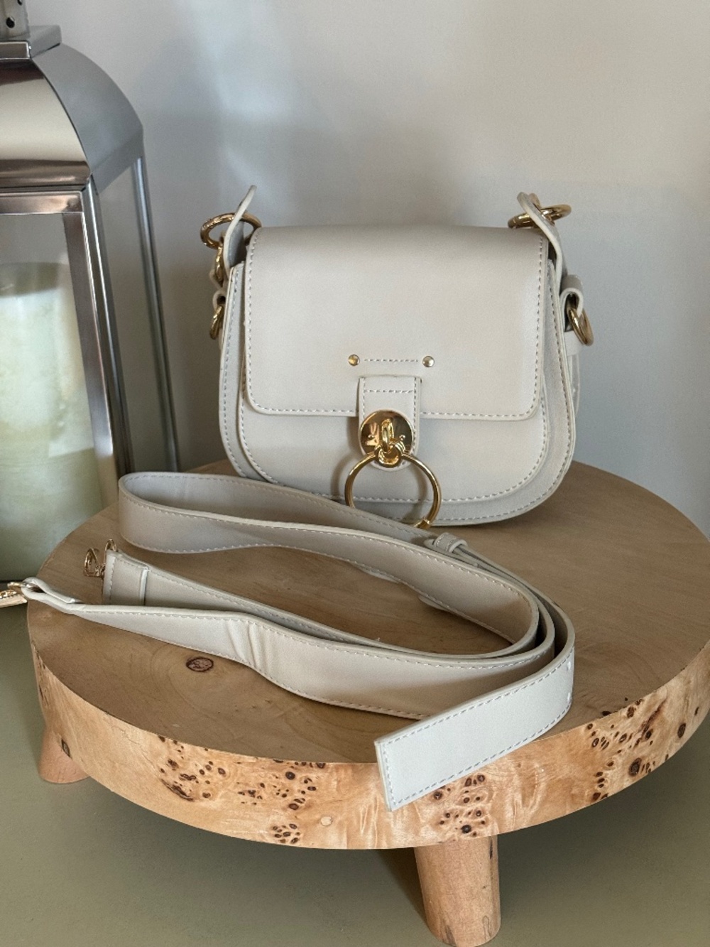Small Crossbody Bag - Beige